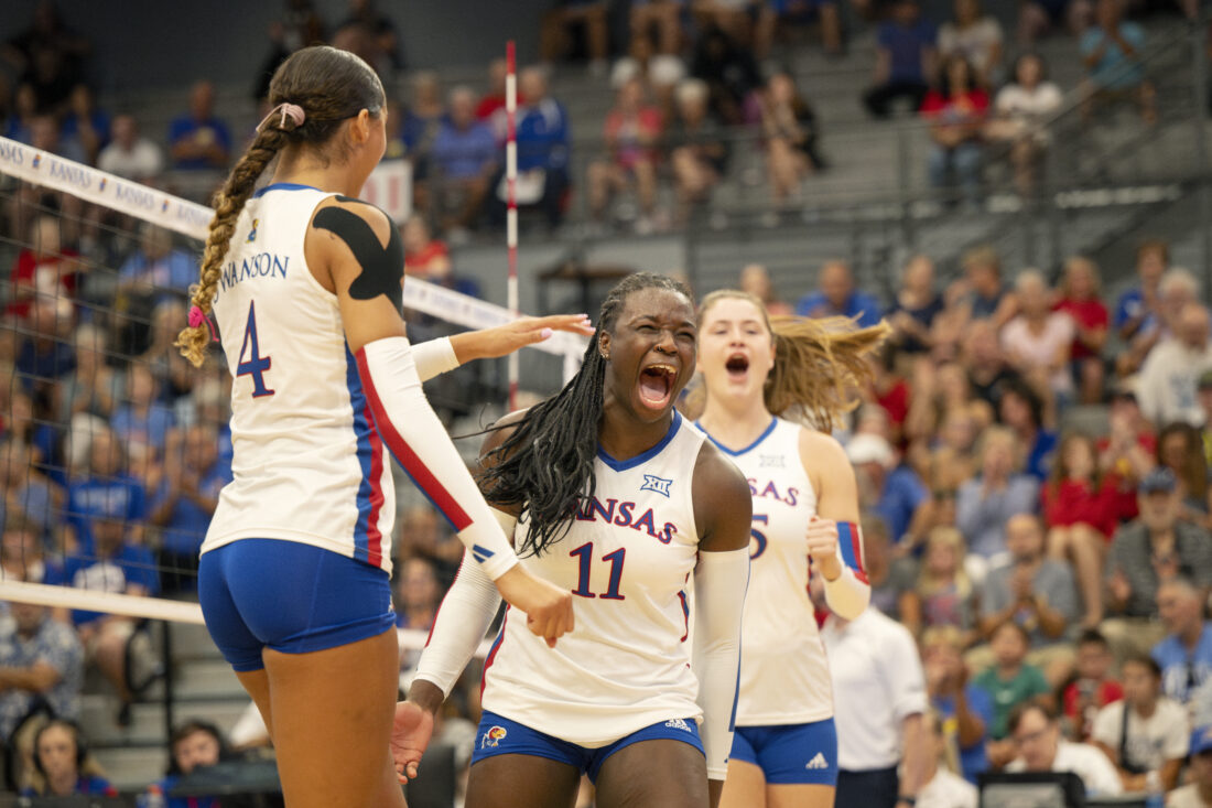 Kansas Volleyball wins all four sets in its exhibition match against Drake | News, Sports, Jobs